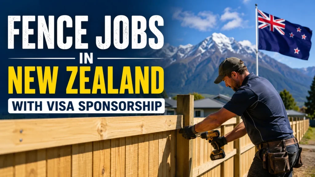 Fence Jobs in New Zealand with Visa Sponsorship