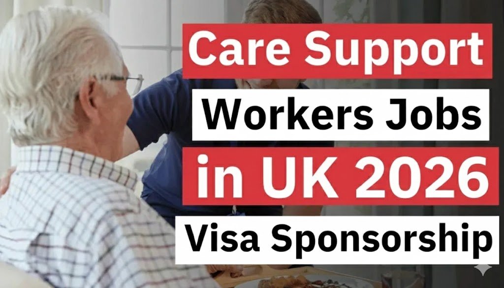 Care Support Worker Jobs in UK with Visa Sponsorship 2026 (£18,000 – £25,000 Per Year)