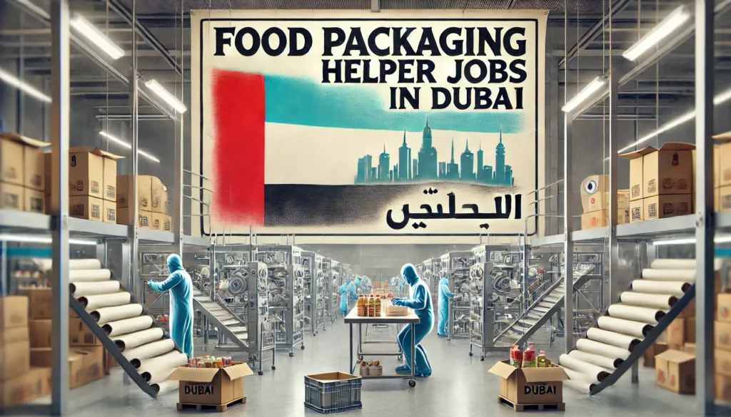 Food Packaging Helper Jobs in Dubai with Visa Sponsorship 2024 (AED 1500 to 2500 Per Month)