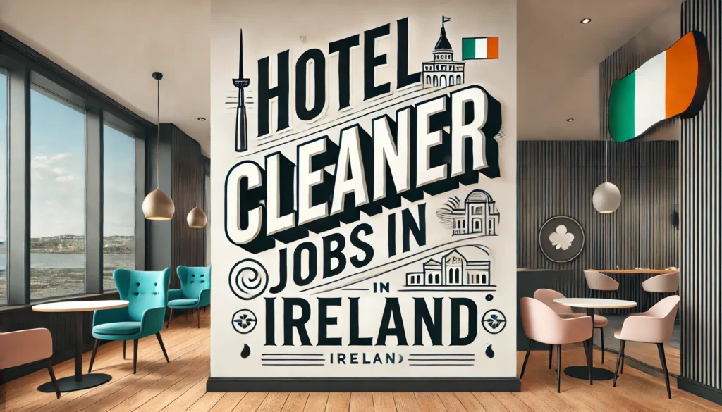 Hotel Cleaner Jobs in Ireland with Visa Sponsorship 2024 (€10-12 Per Hour)