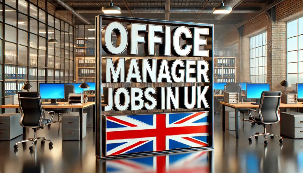 Office Manager Jobs in UK with Visa Sponsorship 2024 (£22,000 to £28,000 Per Year)