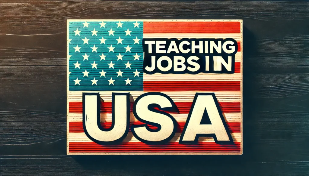 Teaching Jobs in USA with Visa Sponsorship 2024 ($22.19 Per Hour)