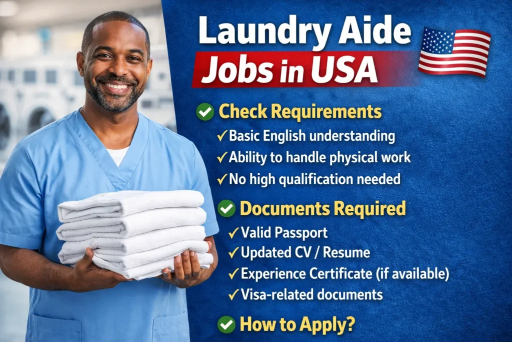 Laundry Aide Jobs in USA with Visa Sponsorship 2026 (USD $14 to $18 Hourly)