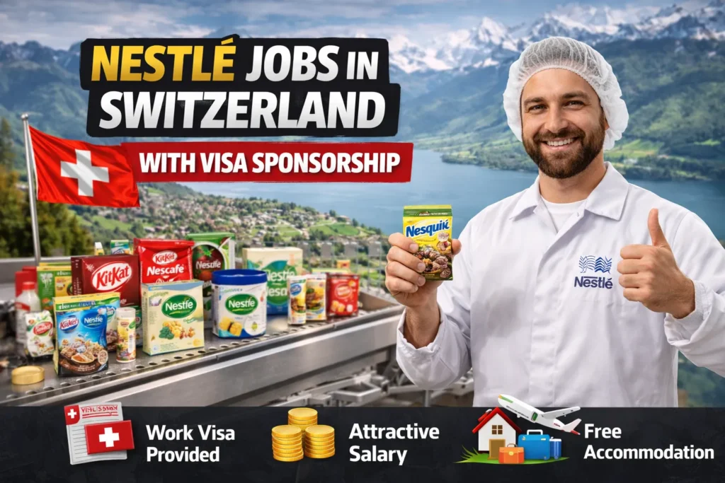 Nestlé Jobs in Switzerland with Visa Sponsorship for Foreigners 2026