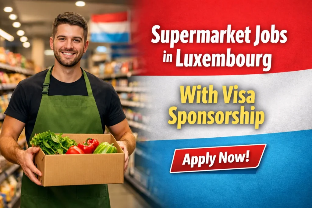 Supermarket Jobs in Luxembourg with Visa Sponsorship 2026