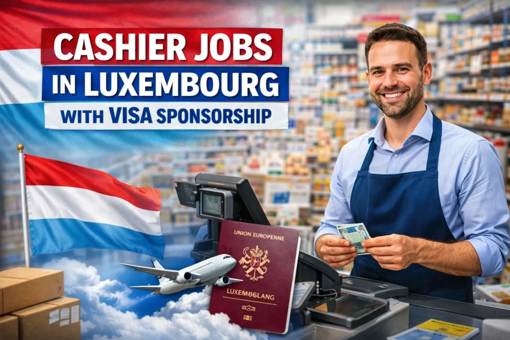 Cashier Jobs in Luxembourg with Visa Sponsorship 2026