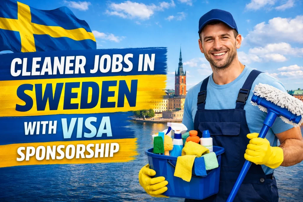 Cleaner Jobs in Sweden with Visa Sponsorship 2026