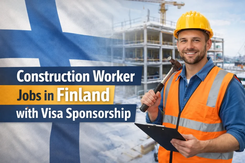 Construction Worker Jobs in Finland with Visa Sponsorship 2026
