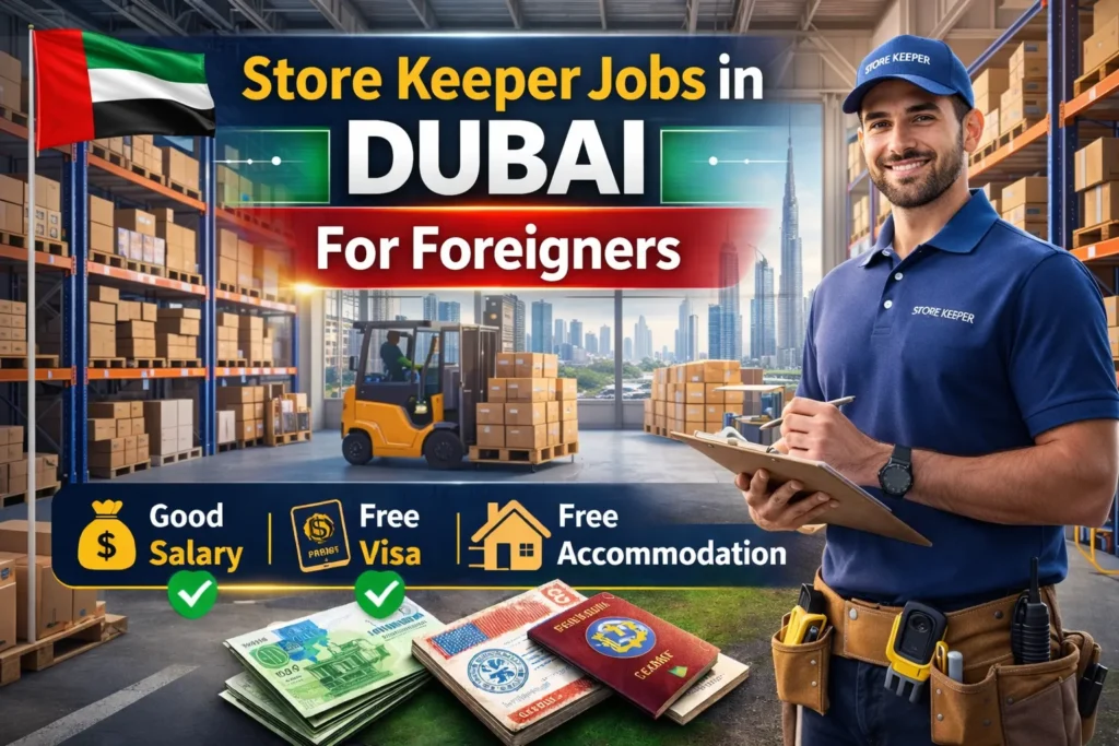 Store Keeper Jobs in Dubai with Visa Sponsorship 2026