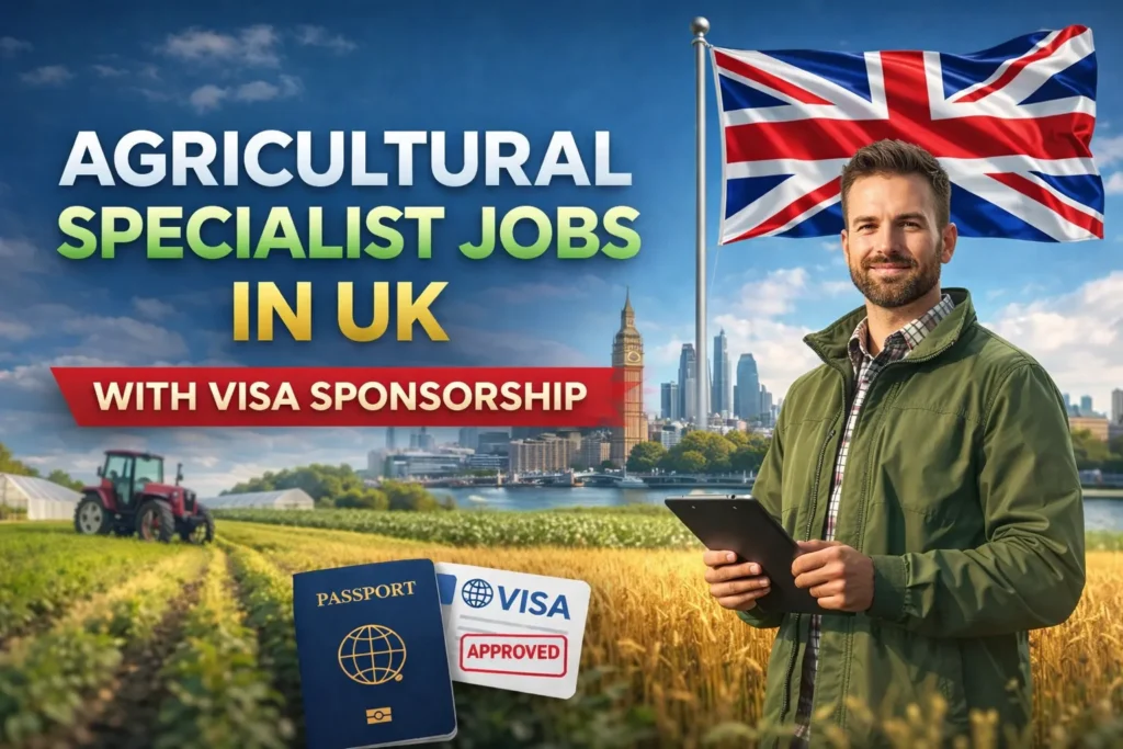 Agricultural Specialist Jobs in UK with Visa Sponsorship 2026