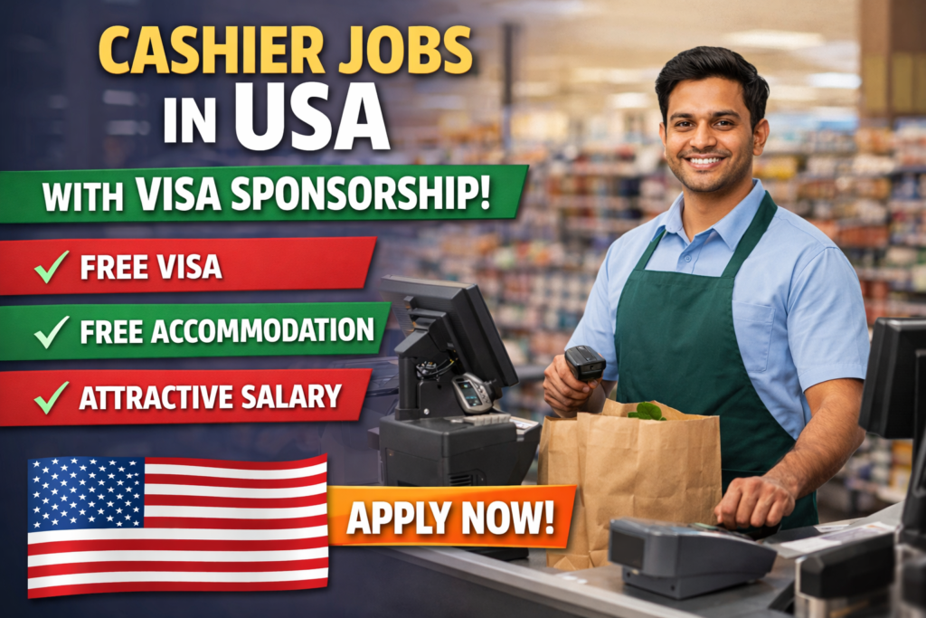 Cashier Jobs in USA with Visa Sponsorship 2026