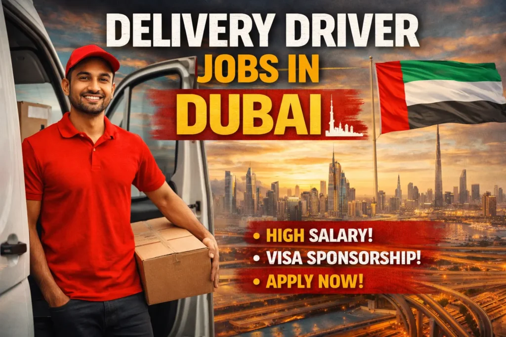 Delivery Driver Jobs in Dubai with Visa Sponsorship 2026