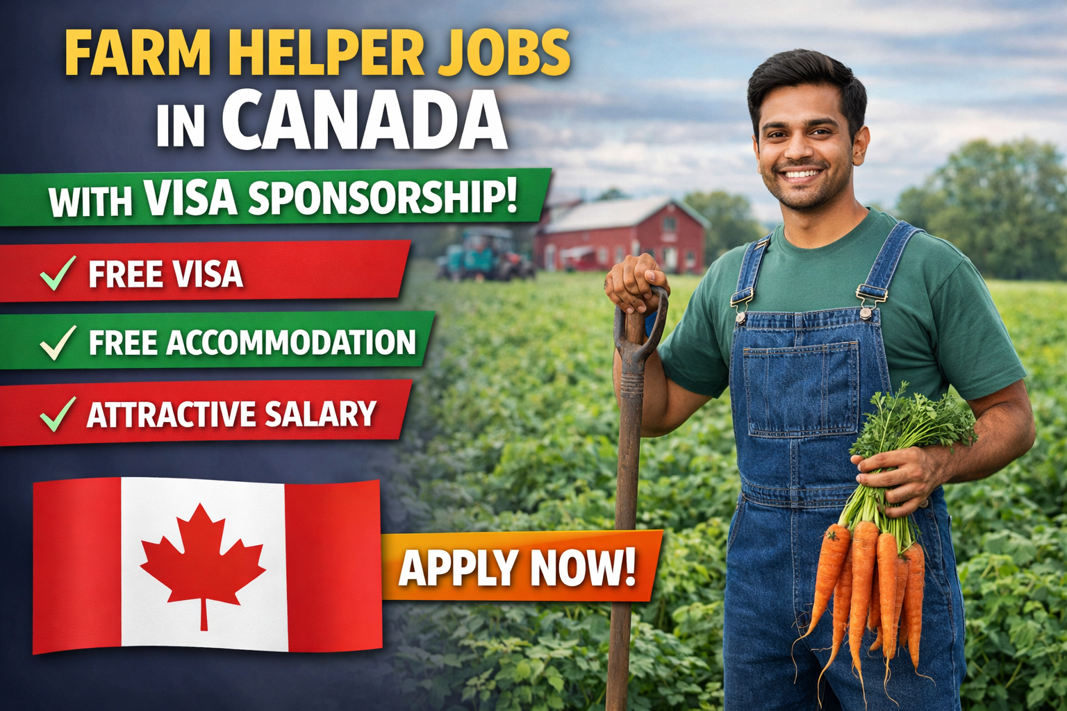 Canadian Helper Farm Helper Jobs in Canada with Visa Sponsorship 2026