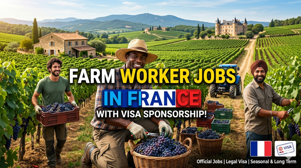 Farm Worker Jobs in France with Visa Sponsorship 2026