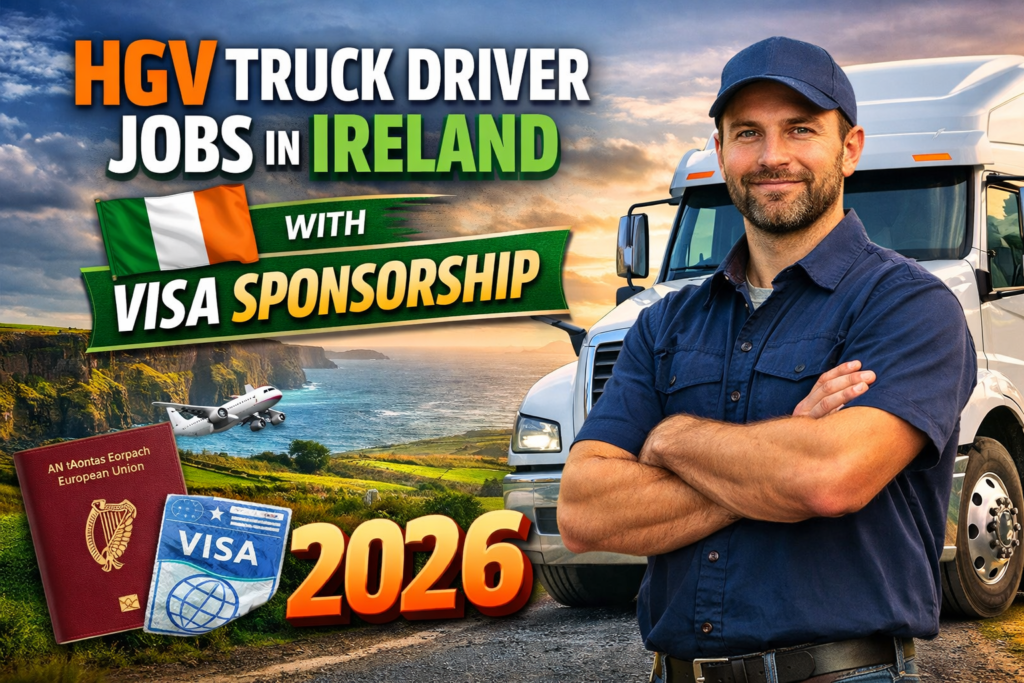 HGV Truck Driver Jobs in Ireland with Visa Sponsorship 2026