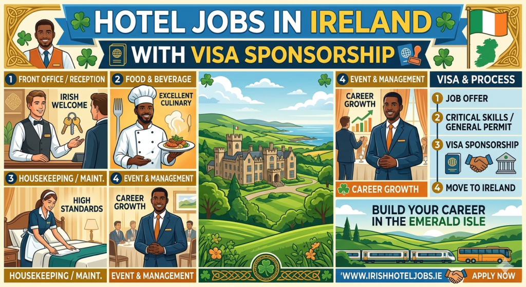Hotel Jobs in Ireland with Visa Sponsorship 2026