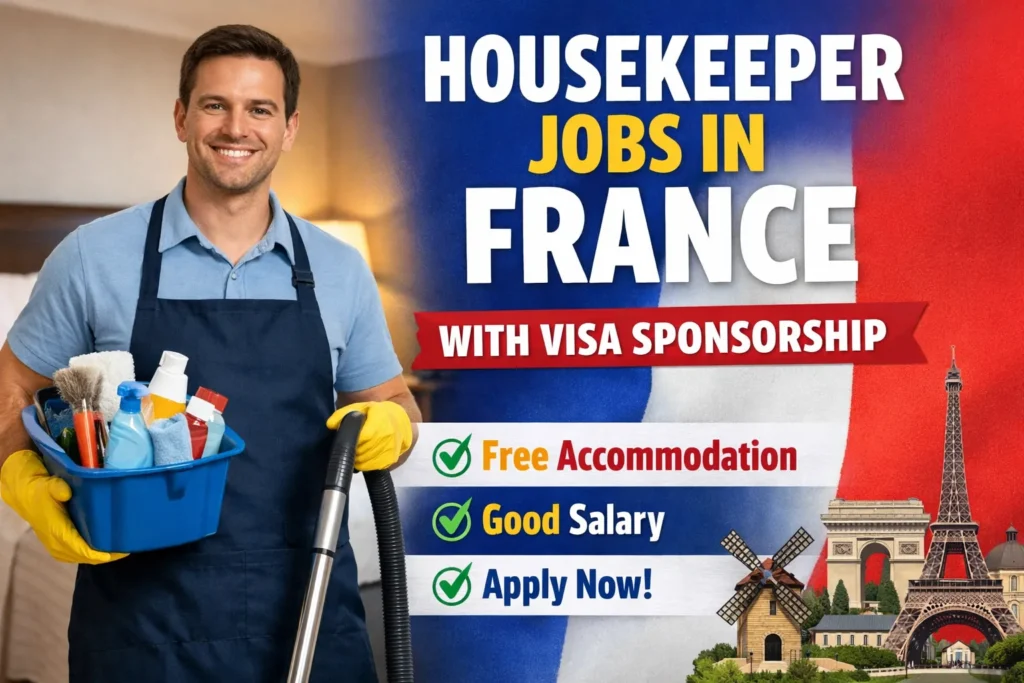 Housekeeper Jobs in France with Visa Sponsorship 2026