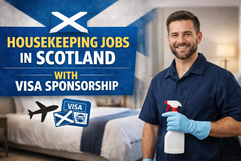 Housekeeping Jobs in Scotland with Visa Sponsorship 2026