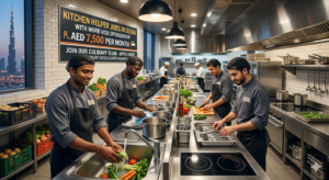 Kitchen Helper Jobs in Dubai with Work Visa Sponsorship 2026 (AED 7,500 ...