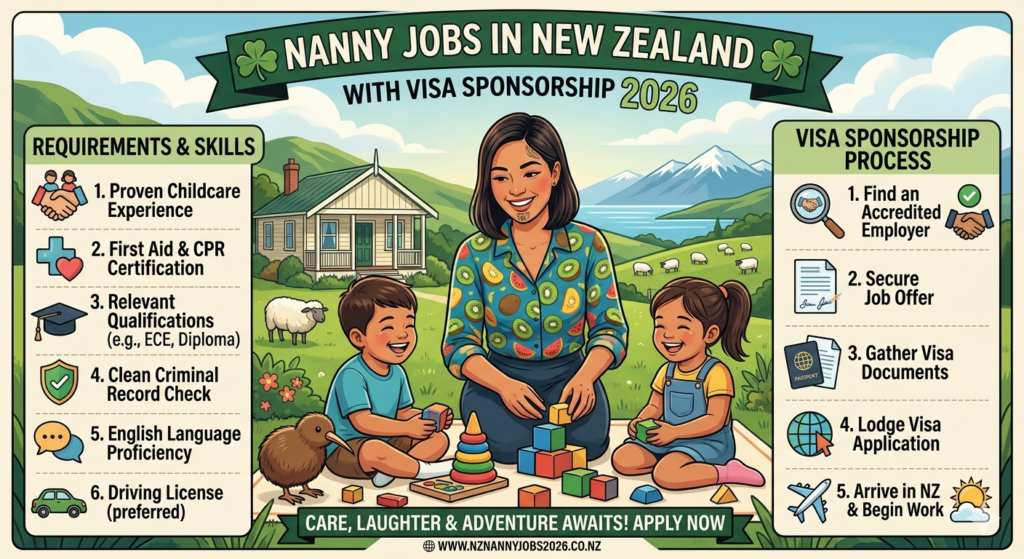 Nanny Jobs in New Zealand with Visa Sponsorship 2026