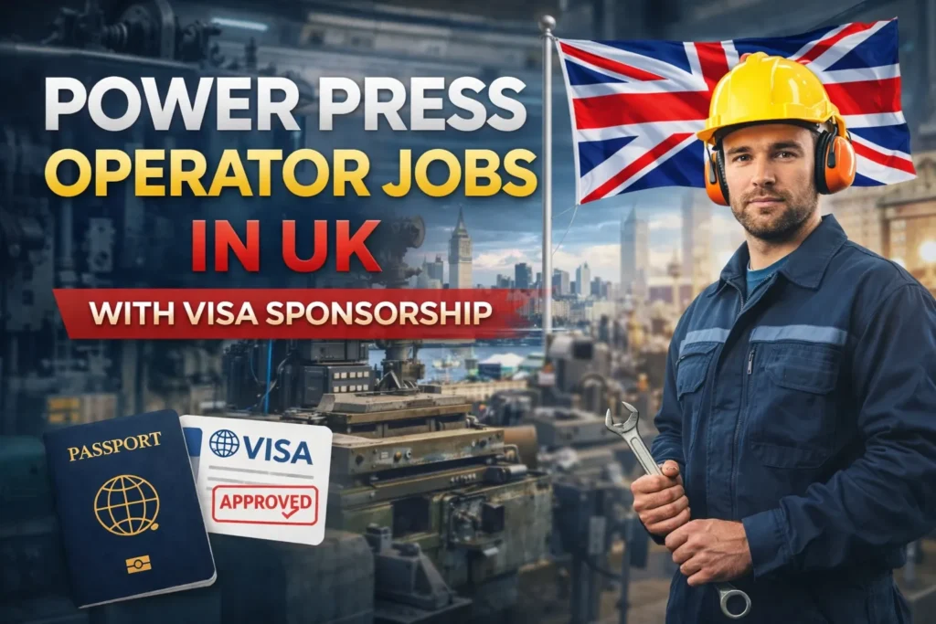 Power Press Operator Jobs in UK With Visa Sponsorship 2026