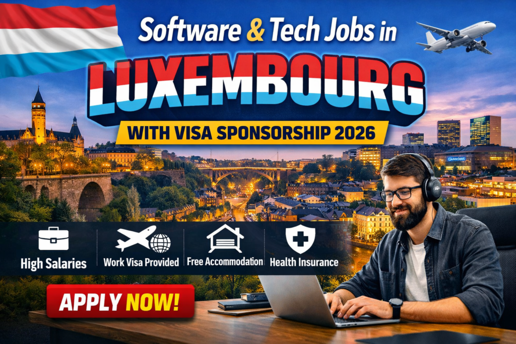 Software & Tech Jobs in Luxembourg with Visa Sponsorship 2026