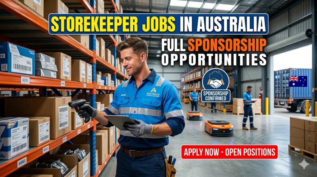 Storekeeper Jobs in Australia with Visa Sponsorship 2026