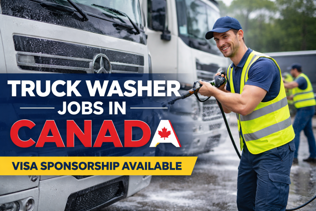 Truck Washer Jobs in Canada with Visa Sponsorship 2026