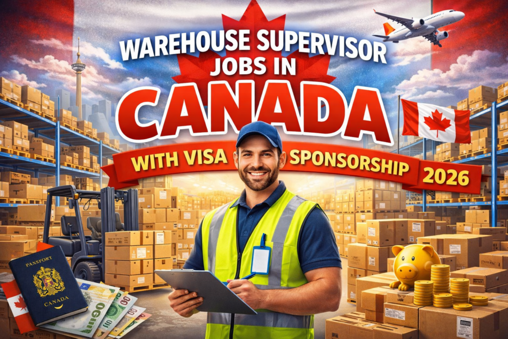 Warehouse Supervisor Jobs in Canada with Visa Sponsorship 2026