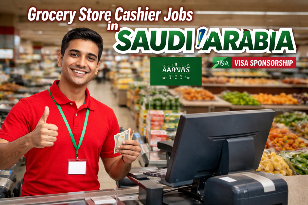 Grocery Store Cashier Jobs in Saudi Arabia with Visa Sponsorship 2026