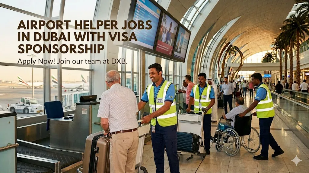 Airport Helper Jobs in Dubai with Visa Sponsorship