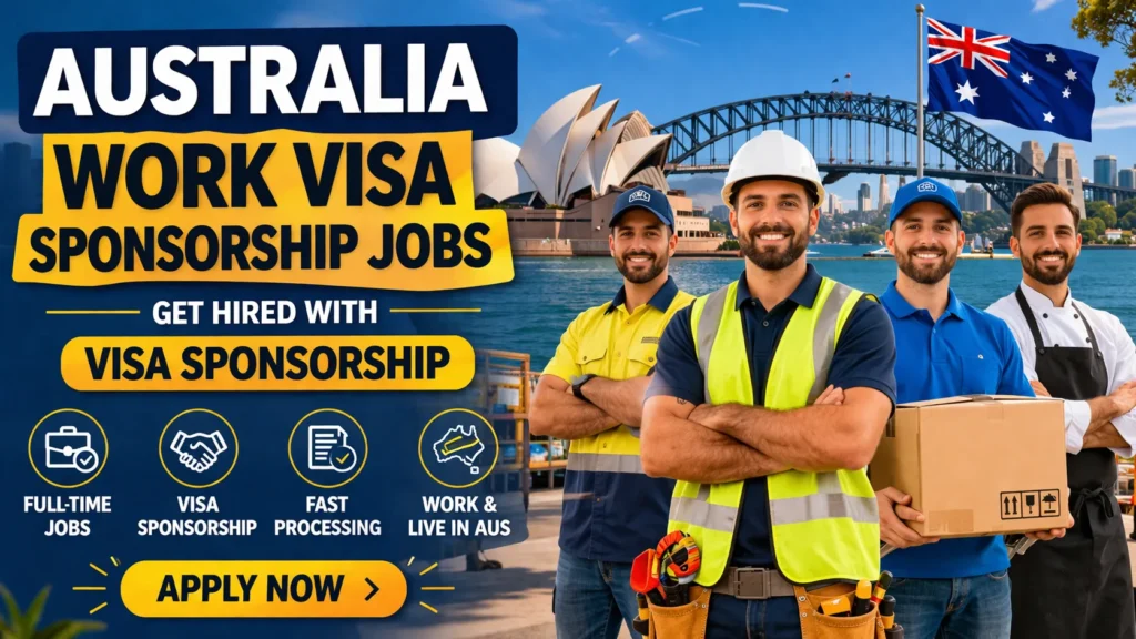 Australia Work Visa Sponsorship Jobs