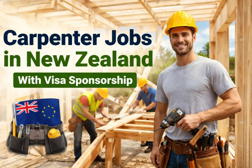 Carpenter Jobs in New Zealand with Visa Sponsorship 2026