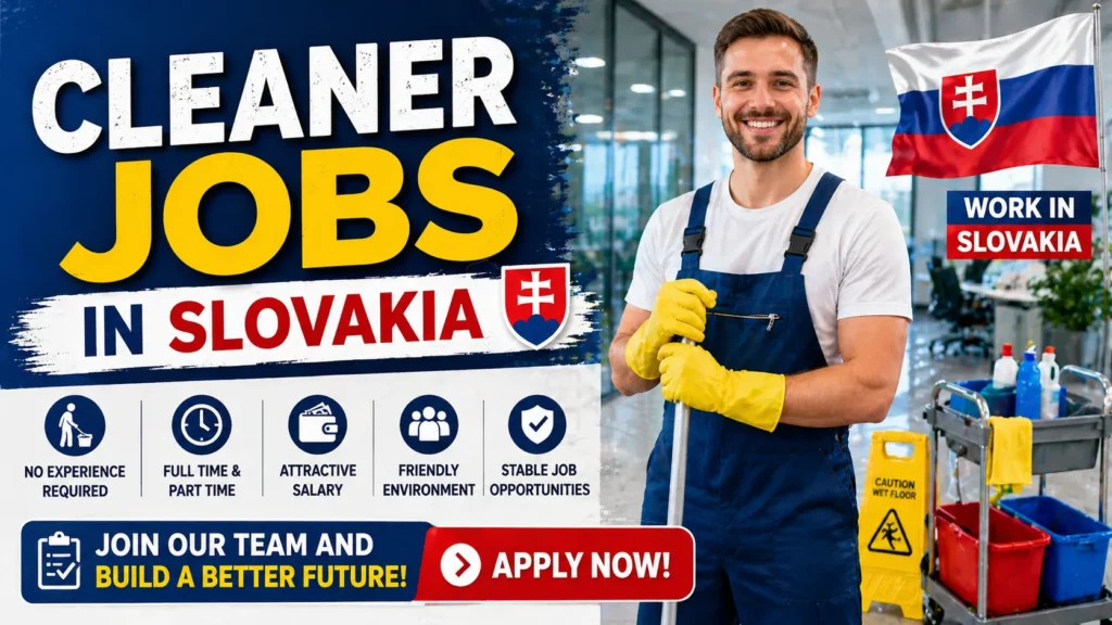 Cleaner Jobs in Slovakia with Visa Sponsorship 2026