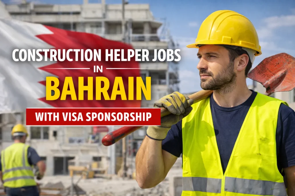 Construction Helper Jobs in Bahrain with Visa Sponsorship 2026
