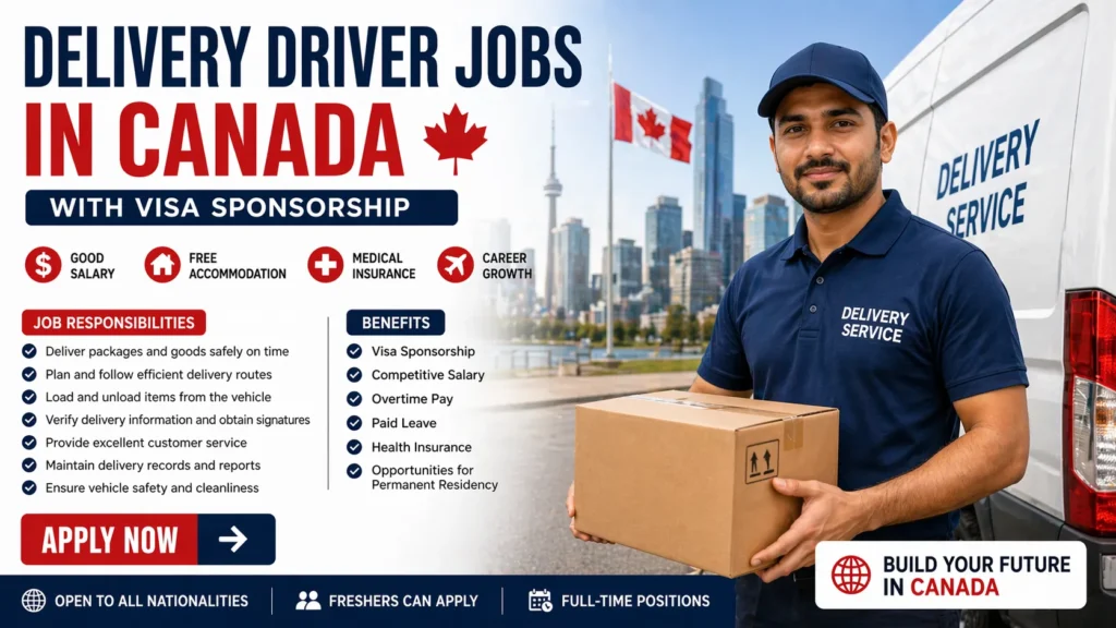 Delivery Driver Jobs in Canada with Visa Sponsorship 2026