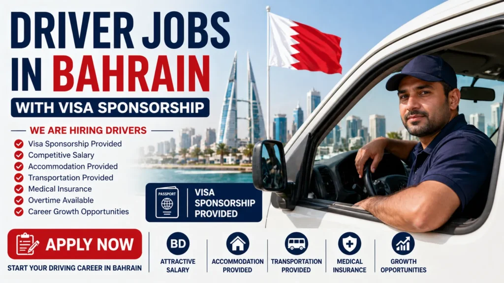 Driver Jobs in Bahrain with Visa Sponsorship