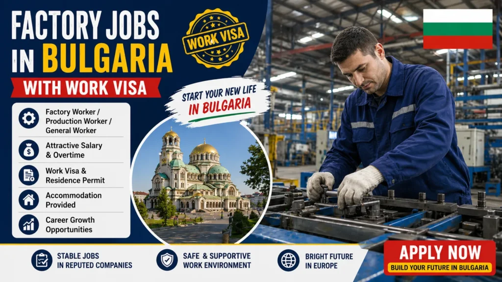 Factory Jobs in Bulgaria with Work Visa 2026