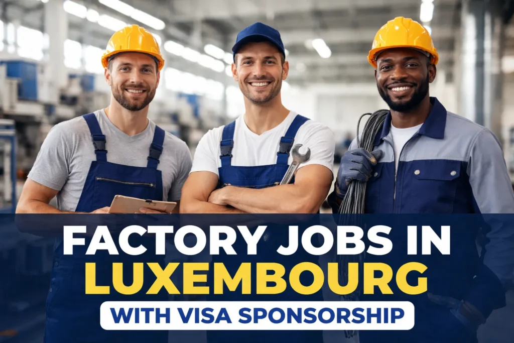 Factory Jobs in Luxembourg with Visa Sponsorship 2026