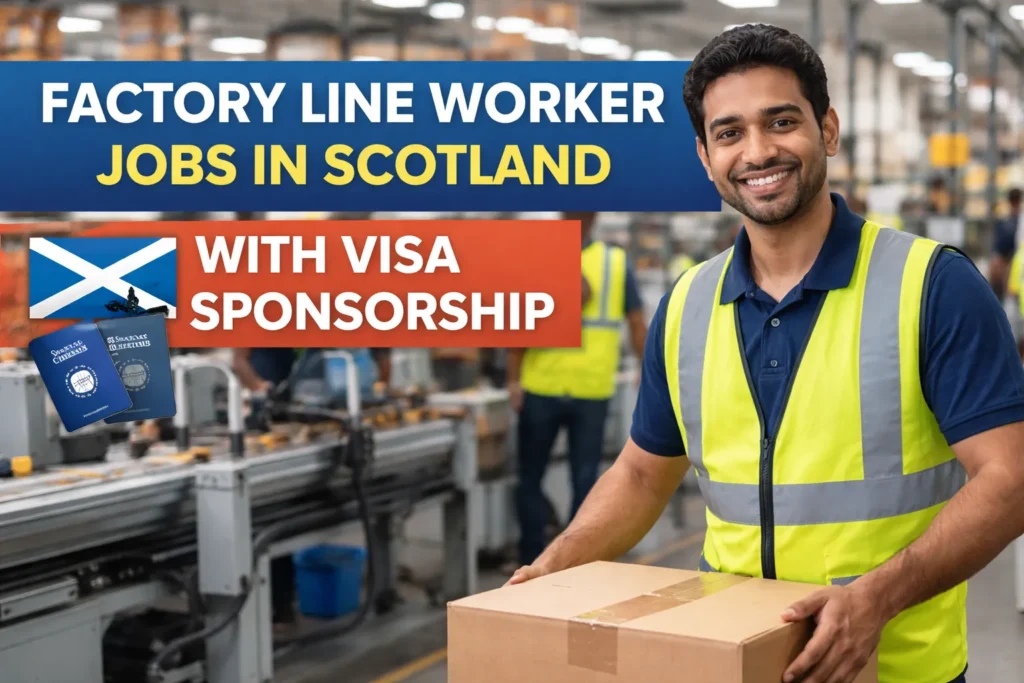 Factory Line Worker Jobs in Scotland with Visa Sponsorship 2026