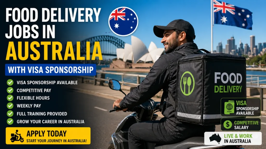 Food Delivery Jobs in Australia with Visa Sponsorship 2026