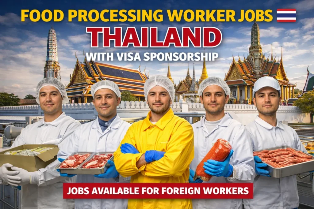Food Processing Worker Jobs in Thailand with Visa Sponsorship