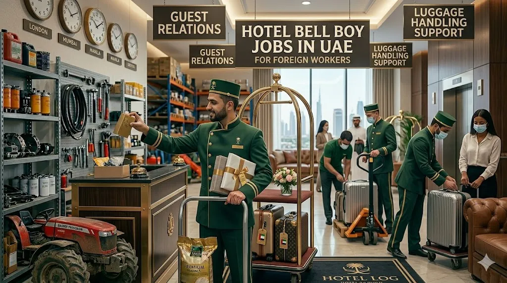 Hotel Bell Boy Jobs in UAE for Foreign Workers 2026