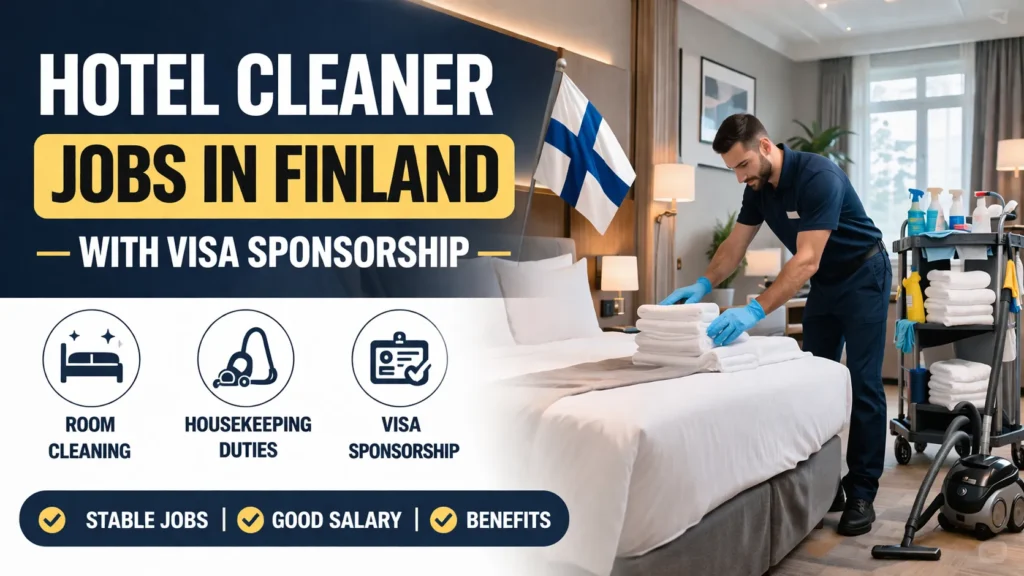 Hotel Cleaner Jobs in Finland with Visa Sponsorship