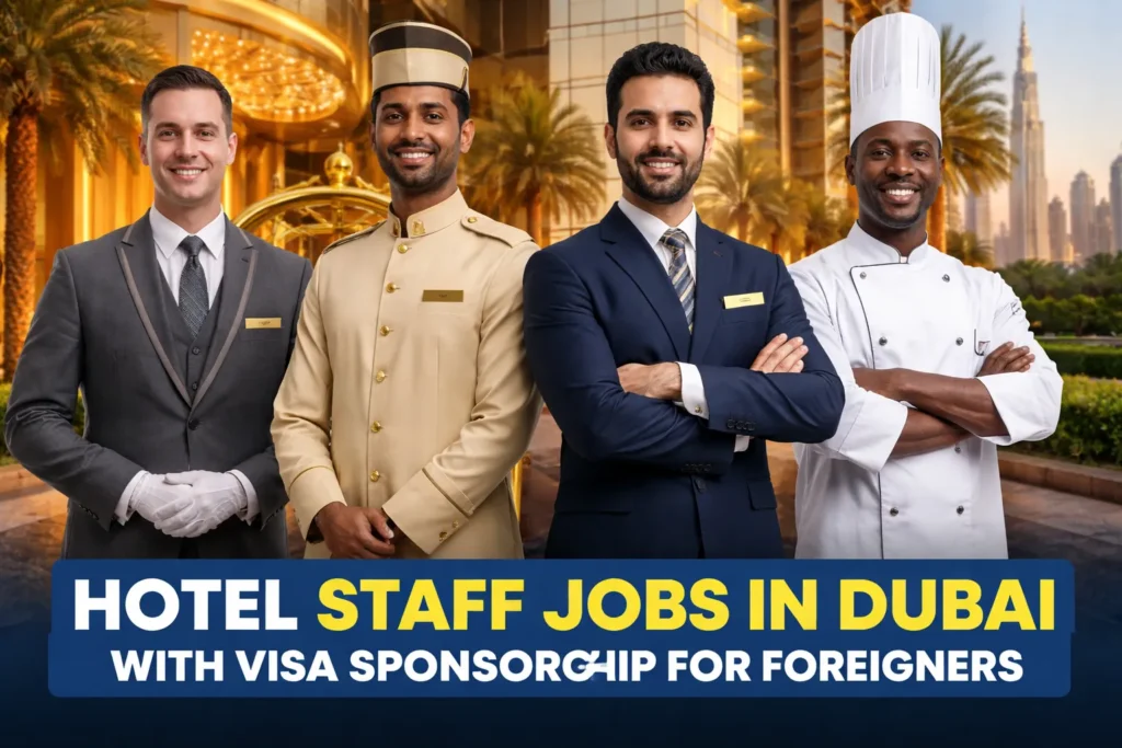 Hotel Staff Jobs in Dubai with Visa Sponsorship for Foreigners