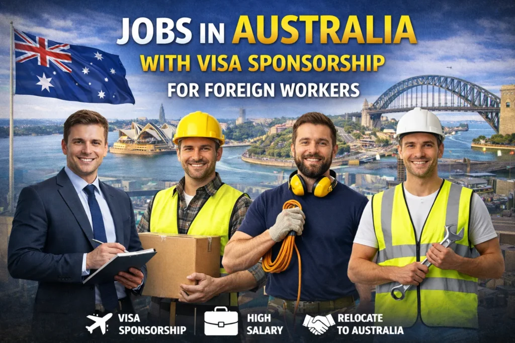 Jobs in Australia with Visa Sponsorship for Foreign Workers 2026