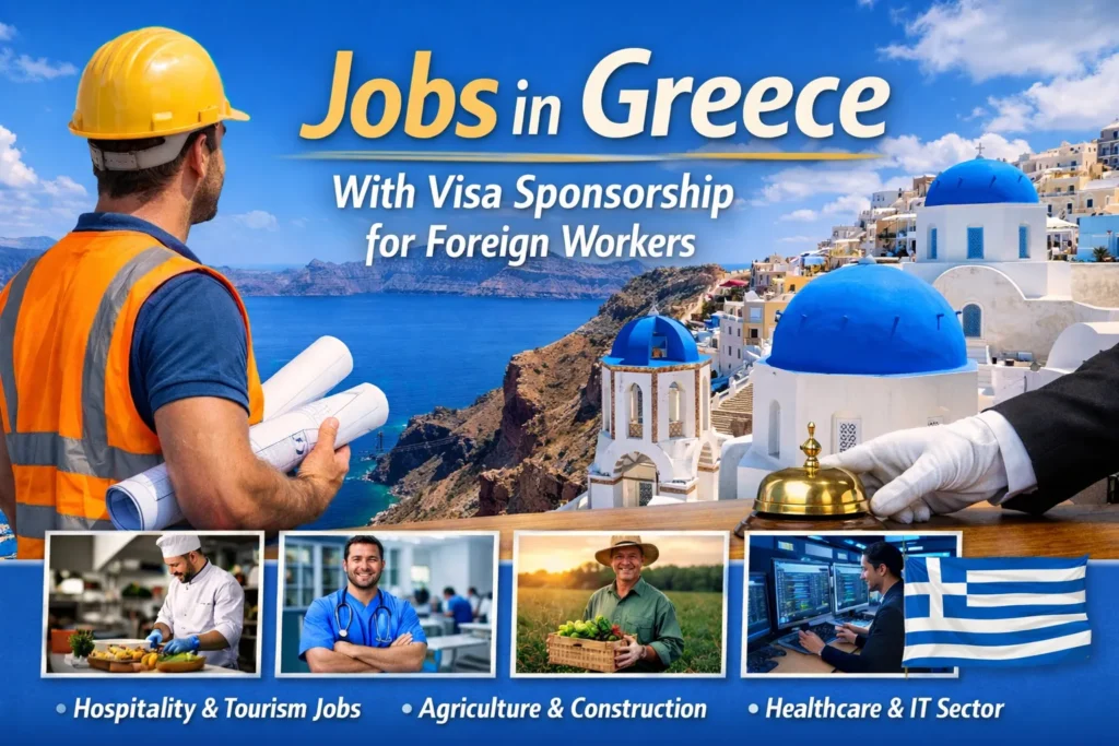 Jobs in Greece with Visa Sponsorship for Foreign Workers 2026