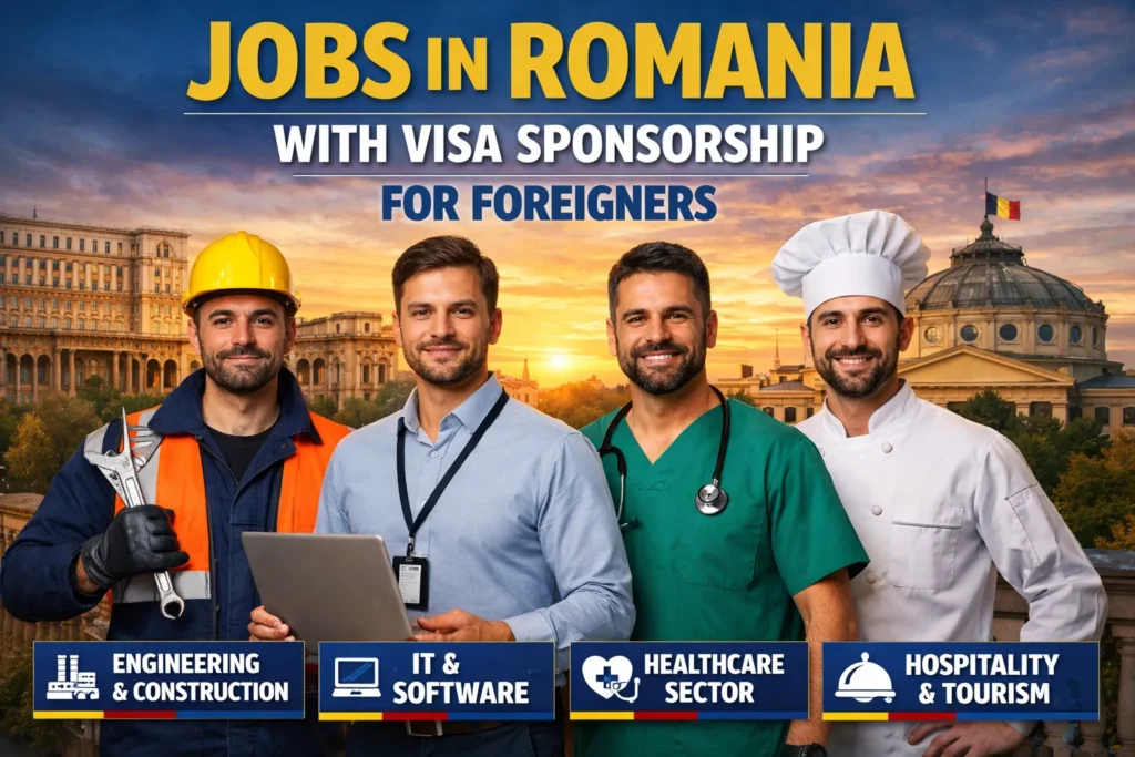 Jobs in Romania with Visa Sponsorship for Foreigners