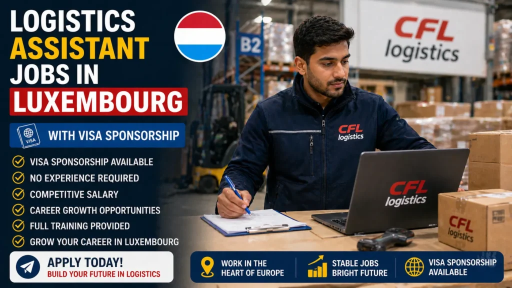 Logistics Assistant Jobs in Luxembourg with Visa Sponsorship 2026