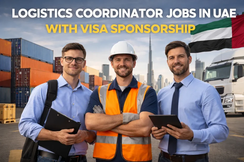 Logistics Coordinator Jobs in UAE with Visa Sponsorship 2026